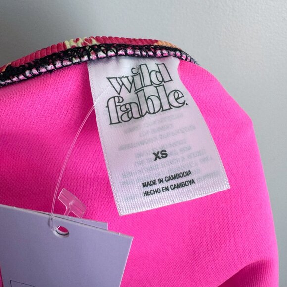 NEW Wild Fable Women's Ribbed Floral Bikini High Waist Bikini Bottom - Picture 11 of 13